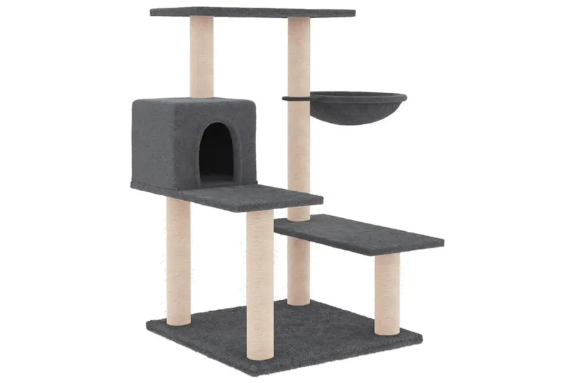 Vidaxl Cat Tree With Sisal Scratching Posts Dark Grey 825 Cm Vidaxl Cat Tree With Sisal Scratching Posts Dark Grey 825 Cm