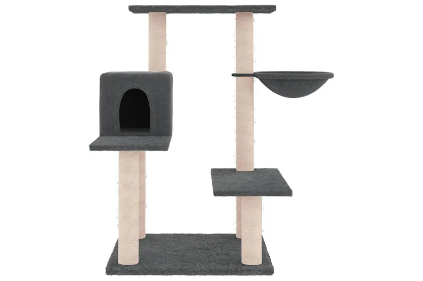 Vidaxl Cat Tree With Sisal Scratching Posts Dark Grey 825 Cm Vidaxl Cat Tree With Sisal Scratching Posts Dark Grey 825 Cm