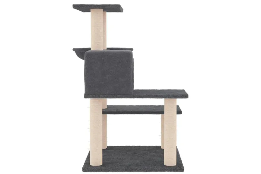 Vidaxl Cat Tree With Sisal Scratching Posts Dark Grey 825 Cm Vidaxl Cat Tree With Sisal Scratching Posts Dark Grey 825 Cm