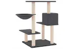 Vidaxl Cat Tree With Sisal Scratching Posts Dark Grey 825 Cm Vidaxl Cat Tree With Sisal Scratching Posts Dark Grey 825 Cm
