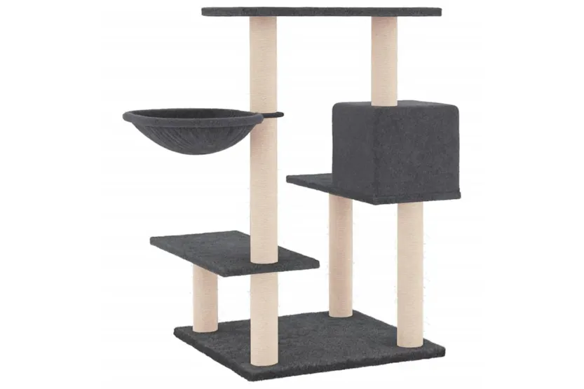 Vidaxl Cat Tree With Sisal Scratching Posts Dark Grey 825 Cm Vidaxl Cat Tree With Sisal Scratching Posts Dark Grey 825 Cm