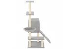 Vidaxl Cat Tree With Sisal Scratching Posts Light Grey 1305 Cm Vidaxl Cat Tree With Sisal Scratching Posts Light Grey 1305 Cm