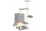 Vidaxl Cat Tree With Sisal Scratching Posts Light Grey 1305 Cm Vidaxl Cat Tree With Sisal Scratching Posts Light Grey 1305 Cm