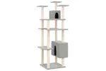 Vidaxl Cat Tree With Sisal Scratching Posts Light Grey 162 Cm Vidaxl Cat Tree With Sisal Scratching Posts Light Grey 162 Cm