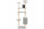Vidaxl Cat Tree With Sisal Scratching Posts Light Grey 162 Cm Vidaxl Cat Tree With Sisal Scratching Posts Light Grey 162 Cm