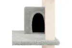 Vidaxl Cat Tree With Sisal Scratching Posts Light Grey 162 Cm Vidaxl Cat Tree With Sisal Scratching Posts Light Grey 162 Cm