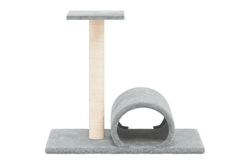 Vidaxl Cat Scratching Post With Tunnel Light Grey 60x345x50 Cm Vidaxl Cat Scratching Post With Tunnel Light Grey 60x345x50 Cm