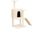 Vidaxl Cat Tree With Sisal Scratching Posts Cream 109 Cm Vidaxl Cat Tree With Sisal Scratching Posts Cream 109 Cm