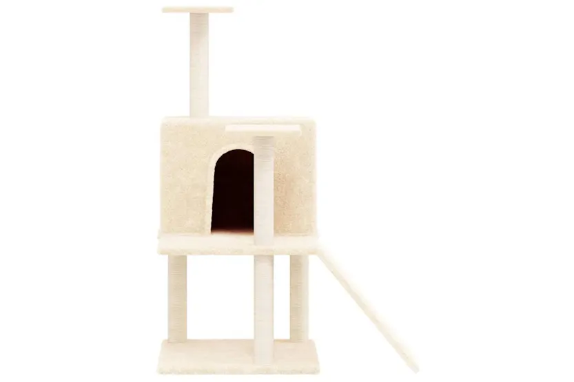 Vidaxl Cat Tree With Sisal Scratching Posts Cream 109 Cm Vidaxl Cat Tree With Sisal Scratching Posts Cream 109 Cm