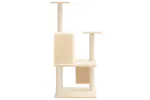 Vidaxl Cat Tree With Sisal Scratching Posts Cream 109 Cm Vidaxl Cat Tree With Sisal Scratching Posts Cream 109 Cm