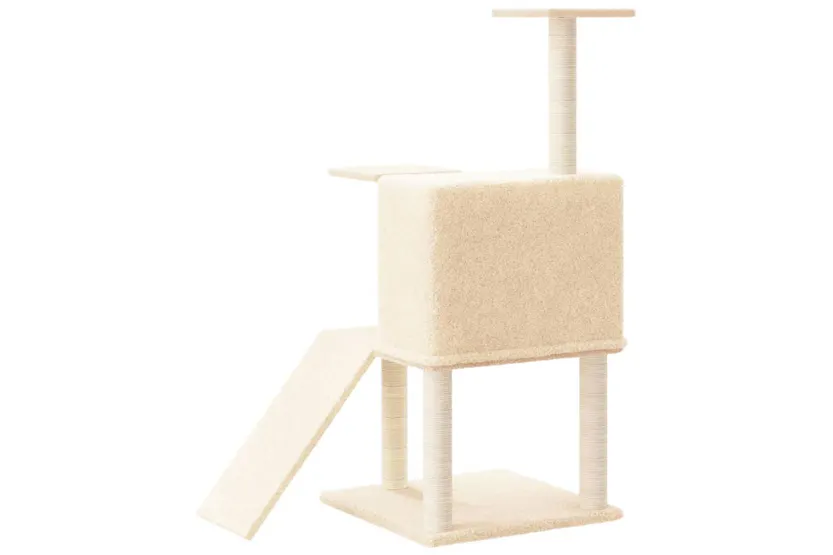 Vidaxl Cat Tree With Sisal Scratching Posts Cream 109 Cm Vidaxl Cat Tree With Sisal Scratching Posts Cream 109 Cm
