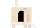 Vidaxl Cat Tree With Sisal Scratching Posts Cream 109 Cm Vidaxl Cat Tree With Sisal Scratching Posts Cream 109 Cm