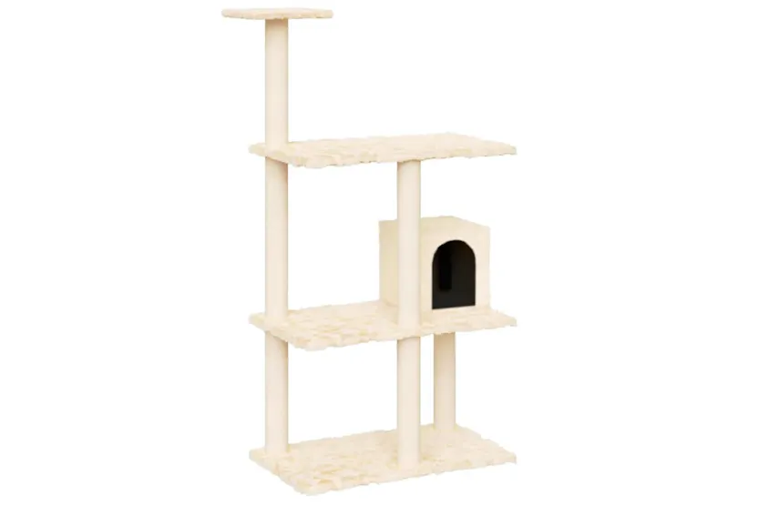 Vidaxl Cat Tree With Sisal Scratching Posts Cream 119 Cm Vidaxl Cat Tree With Sisal Scratching Posts Cream 119 Cm