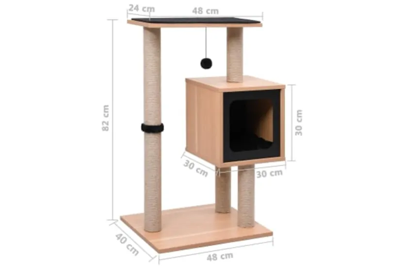Vidaxl Cat Tree With Sisal Scratching Mat 82 Cm Vidaxl Cat Tree With Sisal Scratching Mat 82 Cm