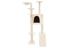 Vidaxl Cat Tree With Sisal Scratching Posts Cream 166 Cm Vidaxl Cat Tree With Sisal Scratching Posts Cream 166 Cm