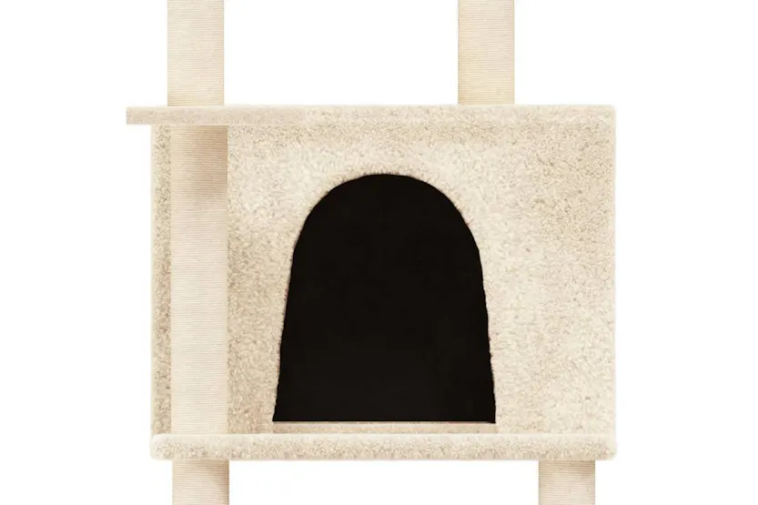 Vidaxl Cat Tree With Sisal Scratching Posts Cream 166 Cm Vidaxl Cat Tree With Sisal Scratching Posts Cream 166 Cm