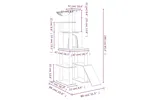 Vidaxl Cat Tree With Sisal Scratching Posts Cream 166 Cm Vidaxl Cat Tree With Sisal Scratching Posts Cream 166 Cm