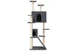 Vidaxl Cat Tree With Sisal Scratching Posts Dark Grey 153 Cm Vidaxl Cat Tree With Sisal Scratching Posts Dark Grey 153 Cm