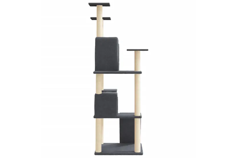 Vidaxl Cat Tree With Sisal Scratching Posts Dark Grey 153 Cm Vidaxl Cat Tree With Sisal Scratching Posts Dark Grey 153 Cm