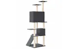 Vidaxl Cat Tree With Sisal Scratching Posts Dark Grey 153 Cm Vidaxl Cat Tree With Sisal Scratching Posts Dark Grey 153 Cm