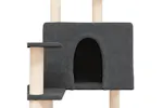 Vidaxl Cat Tree With Sisal Scratching Posts Dark Grey 153 Cm Vidaxl Cat Tree With Sisal Scratching Posts Dark Grey 153 Cm