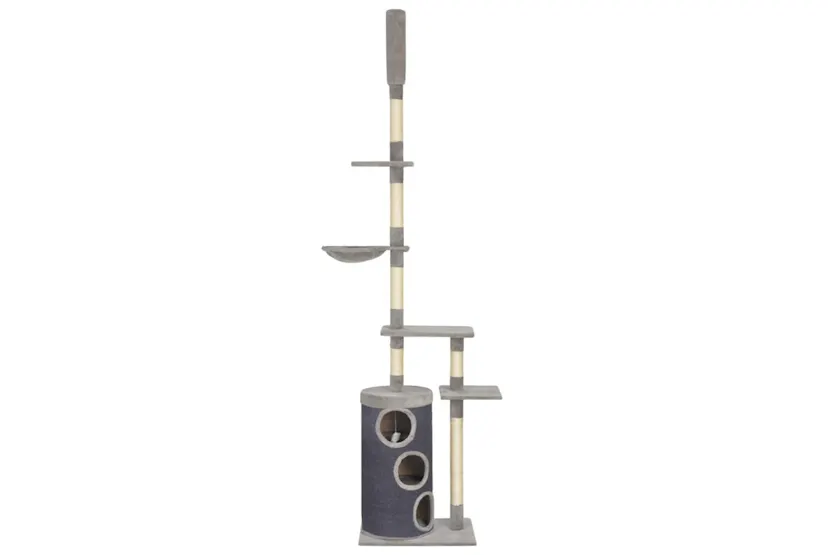 Vidaxl Cat Tree With Sisal Scratching Posts Grey 260 Cm Vidaxl Cat Tree With Sisal Scratching Posts Grey 260 Cm