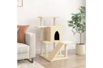 Vidaxl Cat Tree With Sisal Scratching Posts Cream 97 Cm Vidaxl Cat Tree With Sisal Scratching Posts Cream 97 Cm