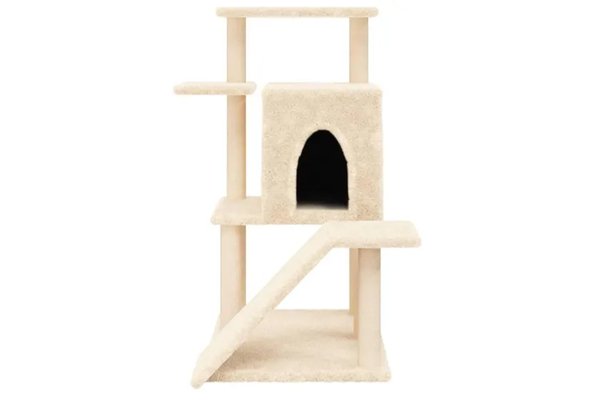 Vidaxl Cat Tree With Sisal Scratching Posts Cream 97 Cm Vidaxl Cat Tree With Sisal Scratching Posts Cream 97 Cm