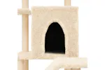 Vidaxl Cat Tree With Sisal Scratching Posts Cream 97 Cm Vidaxl Cat Tree With Sisal Scratching Posts Cream 97 Cm