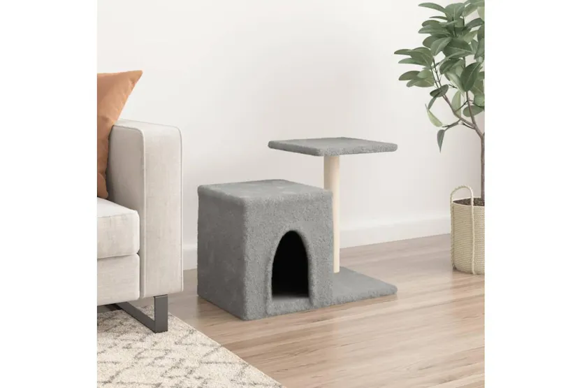 Vidaxl Cat Tree With Sisal Scratching Posts Light Grey 505 Cm Vidaxl Cat Tree With Sisal Scratching Posts Light Grey 505 Cm