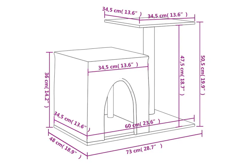 Vidaxl Cat Tree With Sisal Scratching Posts Light Grey 505 Cm Vidaxl Cat Tree With Sisal Scratching Posts Light Grey 505 Cm