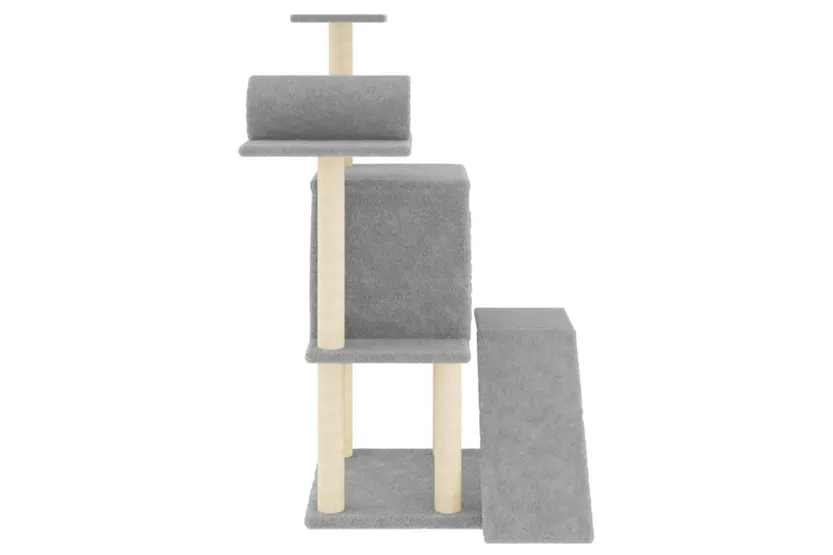 Vidaxl Cat Tree With Sisal Scratching Posts Light Grey 1105 Cm Vidaxl Cat Tree With Sisal Scratching Posts Light Grey 1105 Cm