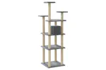 Vidaxl Cat Tree With Sisal Scratching Posts Light Grey 171 Cm Vidaxl Cat Tree With Sisal Scratching Posts Light Grey 171 Cm