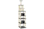 Vidaxl Cat Tree With Sisal Scratching Posts Dark Grey 216 Cm Vidaxl Cat Tree With Sisal Scratching Posts Dark Grey 216 Cm