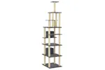 Vidaxl Cat Tree With Sisal Scratching Posts Dark Grey 216 Cm Vidaxl Cat Tree With Sisal Scratching Posts Dark Grey 216 Cm