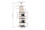 Vidaxl Cat Tree With Sisal Scratching Posts Dark Grey 216 Cm Vidaxl Cat Tree With Sisal Scratching Posts Dark Grey 216 Cm