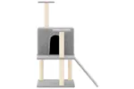 Vidaxl Cat Tree With Sisal Scratching Posts Light Grey 109 Cm Vidaxl Cat Tree With Sisal Scratching Posts Light Grey 109 Cm