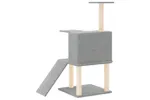 Vidaxl Cat Tree With Sisal Scratching Posts Light Grey 109 Cm Vidaxl Cat Tree With Sisal Scratching Posts Light Grey 109 Cm