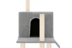Vidaxl Cat Tree With Sisal Scratching Posts Light Grey 109 Cm Vidaxl Cat Tree With Sisal Scratching Posts Light Grey 109 Cm