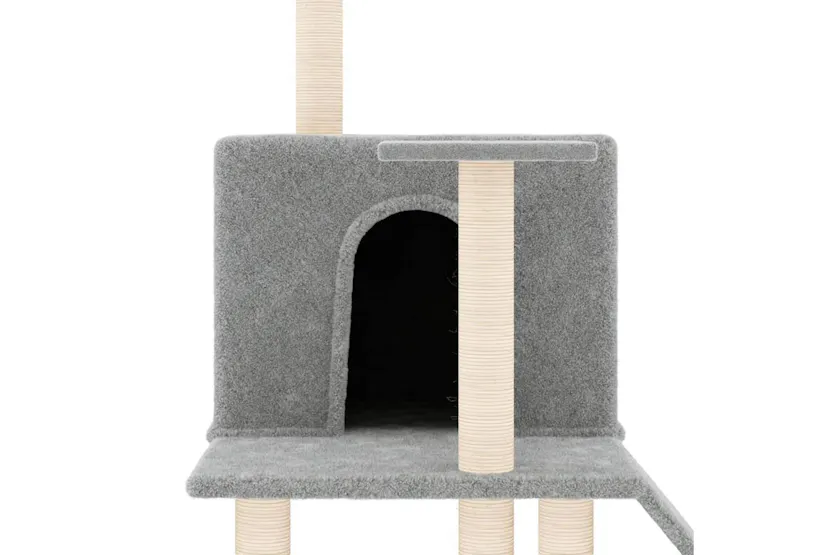 Vidaxl Cat Tree With Sisal Scratching Posts Light Grey 109 Cm Vidaxl Cat Tree With Sisal Scratching Posts Light Grey 109 Cm