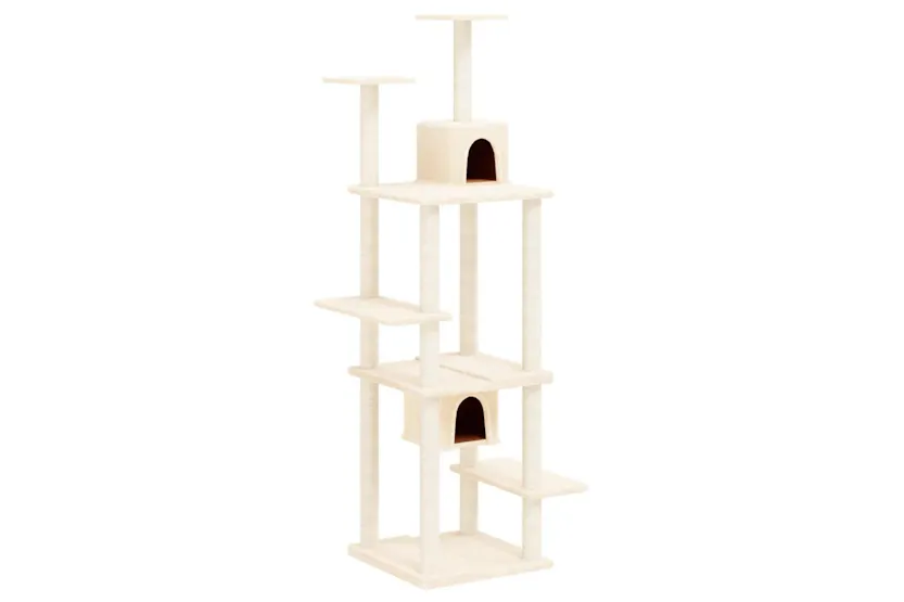 Vidaxl Cat Tree With Sisal Scratching Posts Cream 176 Cm Vidaxl Cat Tree With Sisal Scratching Posts Cream 176 Cm