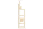 Vidaxl Cat Tree With Sisal Scratching Posts Cream 176 Cm Vidaxl Cat Tree With Sisal Scratching Posts Cream 176 Cm