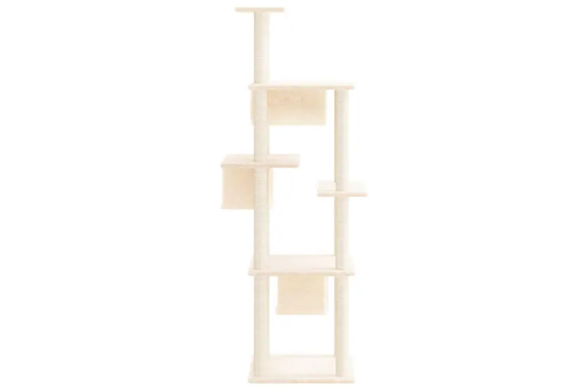 Vidaxl Cat Tree With Sisal Scratching Posts Cream 169 Cm Vidaxl Cat Tree With Sisal Scratching Posts Cream 169 Cm