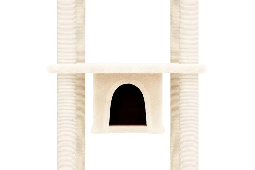 Vidaxl Cat Tree With Sisal Scratching Posts Cream 169 Cm Vidaxl Cat Tree With Sisal Scratching Posts Cream 169 Cm