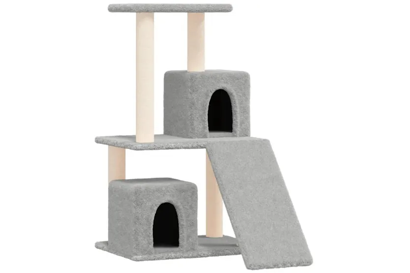 Vidaxl Cat Tree With Sisal Scratching Posts Light Grey 82 Cm Vidaxl Cat Tree With Sisal Scratching Posts Light Grey 82 Cm