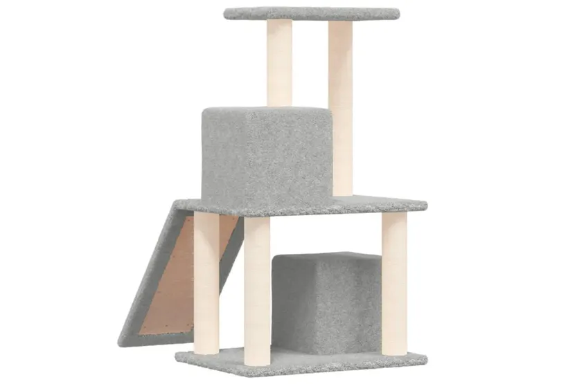 Vidaxl Cat Tree With Sisal Scratching Posts Light Grey 82 Cm Vidaxl Cat Tree With Sisal Scratching Posts Light Grey 82 Cm