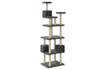 Vidaxl Cat Tree With Sisal Scratching Posts Dark Grey 188 Cm Vidaxl Cat Tree With Sisal Scratching Posts Dark Grey 188 Cm