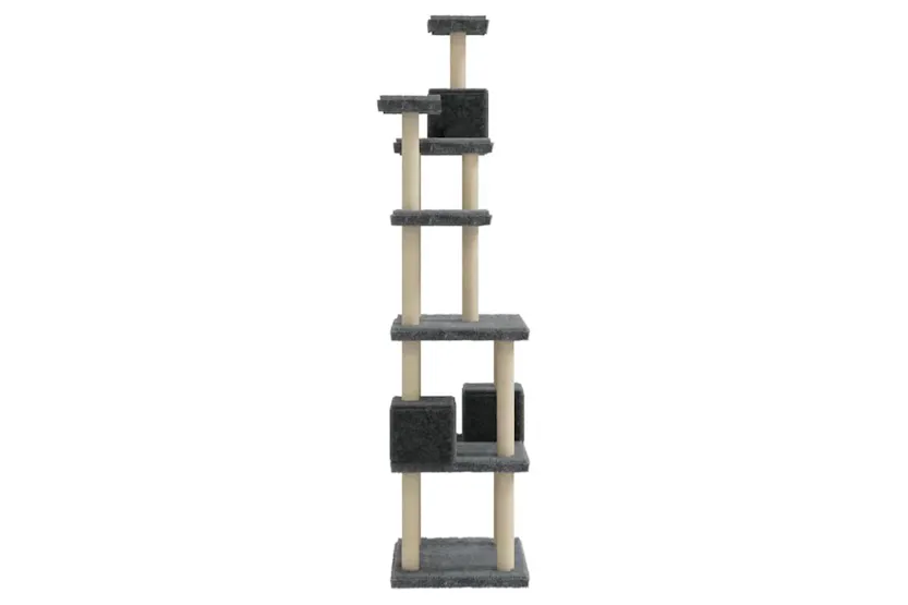 Vidaxl Cat Tree With Sisal Scratching Posts Dark Grey 188 Cm Vidaxl Cat Tree With Sisal Scratching Posts Dark Grey 188 Cm