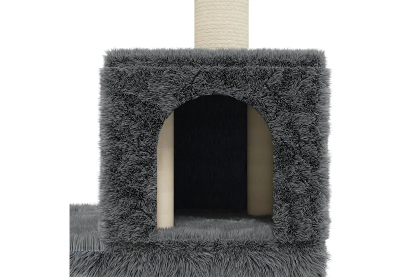 Vidaxl Cat Tree With Sisal Scratching Posts Dark Grey 188 Cm Vidaxl Cat Tree With Sisal Scratching Posts Dark Grey 188 Cm