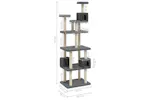 Vidaxl Cat Tree With Sisal Scratching Posts Dark Grey 188 Cm Vidaxl Cat Tree With Sisal Scratching Posts Dark Grey 188 Cm